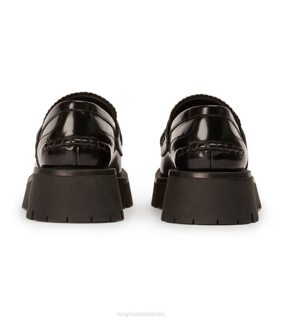 Slipper| de Tony Bianco Frauen Brooklyn-Freizeitschuhe Schwarz hochglänzend 4624583
